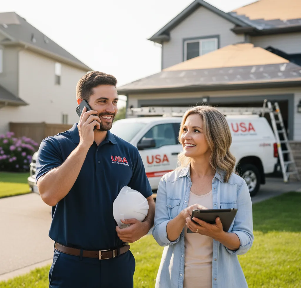 USA Roof Repair Experts customer support in Nedrow